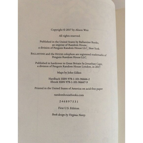 Queens of the Conquest Book 1 Hardcover First US Edition Alison Weir - Picture 4 of 4